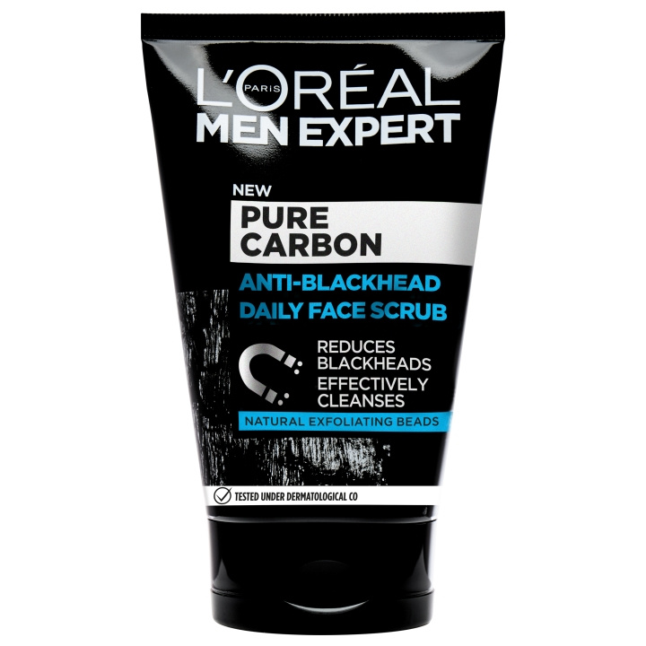 L\'Oréal Paris Men Expert Pure Charcoal Face Scrub - 100ml i gruppen SKÖNHET & HÄLSA / Hudvård / Ansiktsvård / Skrubb / Peeling hos TP E-commerce Nordic AB (C96806)