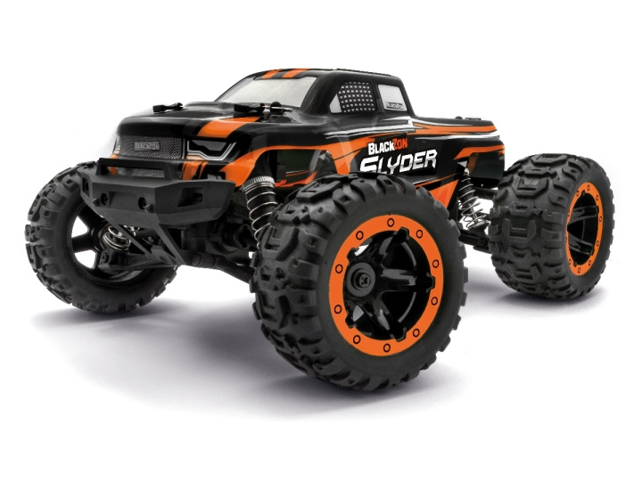 Blackzon Slyder MT 1/16 4WD elektrisk monstertruck - Orange (540099) i gruppen LEKSAKER, BARN- & BABYPRODUKTER / Radiostyrt / Radiostyrda bilar hos TP E-commerce Nordic AB (C97034)