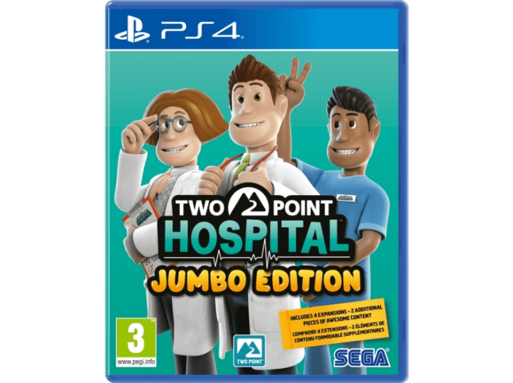 Two Point Hospital (Jumbo Edition) (PS4) i gruppen HEMELEKTRONIK / Spelkonsoler & Tillbehör / Sony PlayStation 4 / Spel hos TP E-commerce Nordic AB (C97094)