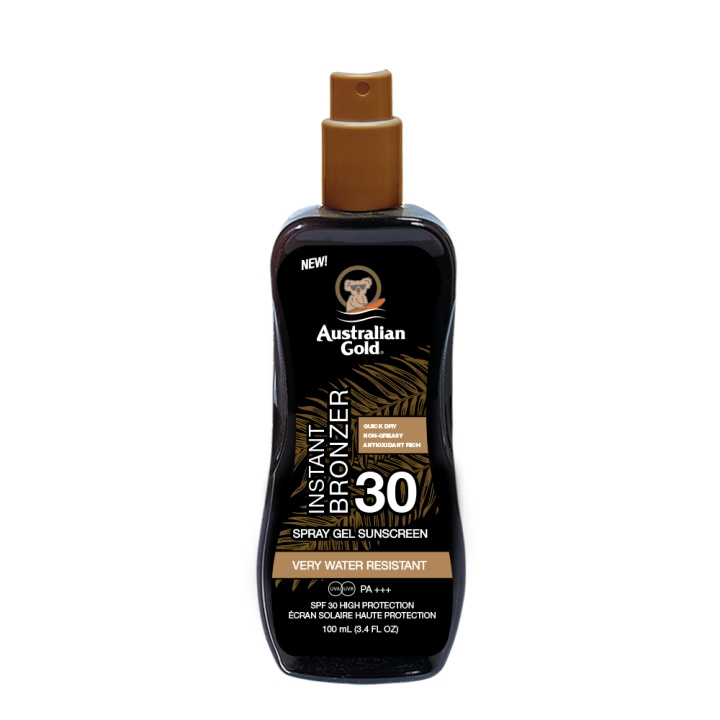 Australian Gold Instant Bronzer Spray Gel - Resestorlek - 100 ml i gruppen SKÖNHET & HÄLSA / Hudvård / Solskydd & Tanning / Brun utan sol hos TP E-commerce Nordic AB (C97118)