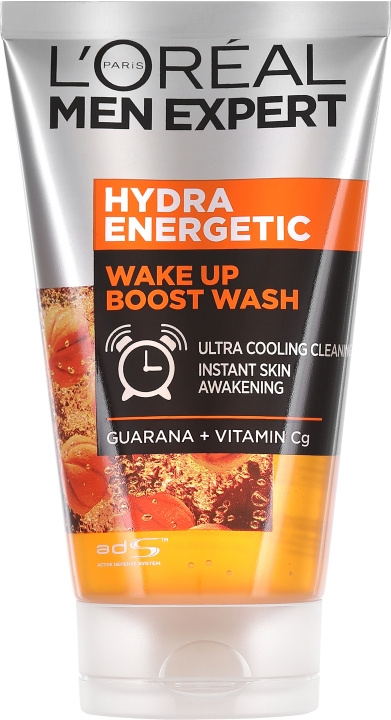 L\'Oréal Paris Men Expert Hydra Energetic Wake Up Boost Wash - 100ml i gruppen SKÖNHET & HÄLSA / Hudvård / Ansiktsvård / Rengöring hos TP E-commerce Nordic AB (C97172)