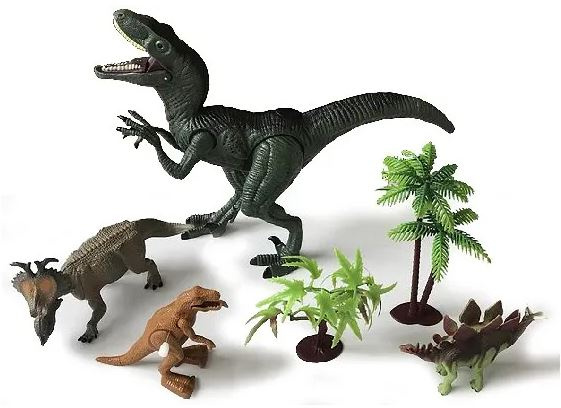 Animal Universe Dinosaurieset med ljus och ljud - Velociraptor (525006) i gruppen LEKSAKER, BARN- & BABYPRODUKTER / Leksaker / Figurer, Miniatyrer & tillbehör hos TP E-commerce Nordic AB (C97178)