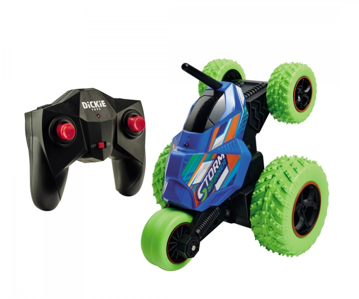 Dickie Toys RC Storm Spinner (201104006) i gruppen LEKSAKER, BARN- & BABYPRODUKTER / Radiostyrt / Radiostyrda bilar hos TP E-commerce Nordic AB (C97484)