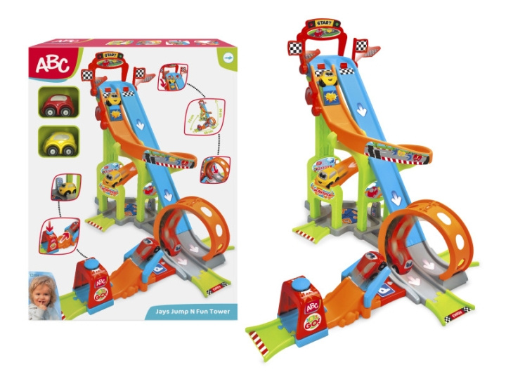 ABC Jays Jump N Fun-torn (204117002) i gruppen LEKSAKER, BARN- & BABYPRODUKTER / Leksaker / Bilbanor hos TP E-commerce Nordic AB (C97504)