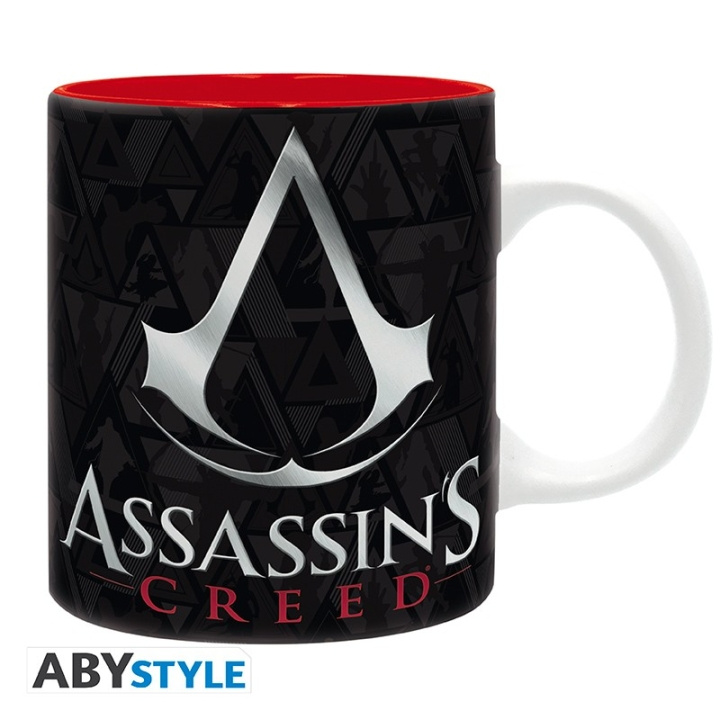 Abysse ASSASSIN\'S CREED - Mugg - 320 ml - Crest svart & röd - subli x2 i gruppen SPORT, FRITID & HOBBY / Roliga prylar / Muggar hos TP E-commerce Nordic AB (C97597)