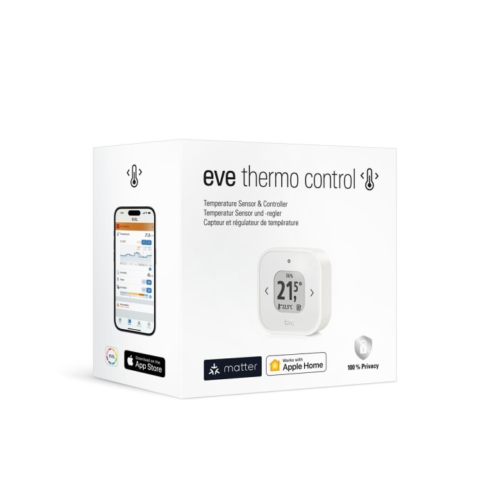 Eve Home Eve - Termokontroll Matter/HomeKit i gruppen HEM, HUSHÅLL & TRÄDGÅRD / Smarta hem / Smarta hem-system hos TP E-commerce Nordic AB (C97600)