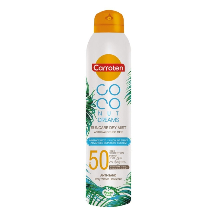 Carroten Carroten Dry Mist SPF 50 Coconut Dreams 200 ml i gruppen SKÖNHET & HÄLSA / Hudvård / Solskydd & Tanning / Solskydd hos TP E-commerce Nordic AB (C97674)