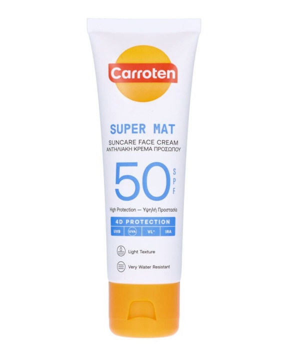 Carroten Face Super Mat Cream SPF 50 50 ml i gruppen SKÖNHET & HÄLSA / Hudvård / Solskydd & Tanning / Solskydd hos TP E-commerce Nordic AB (C97695)