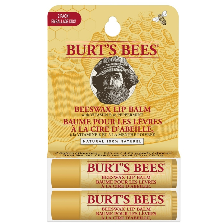 Burt\'s Bees UNI BIVAX LÄPPBALSAM TUB BLISTER TVILLINGFÖRPACKNING i gruppen SKÖNHET & HÄLSA / Makeup / Läppar / Läppbalsam hos TP E-commerce Nordic AB (C97799)