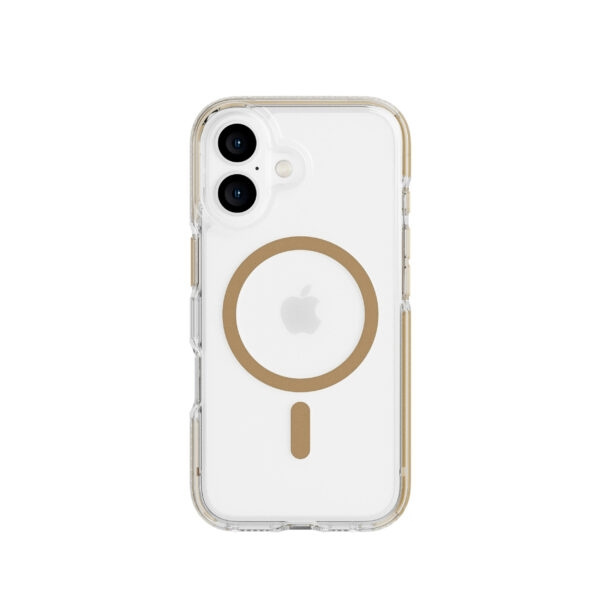 Evo Tech21 - Evo Kristall - Fodral - iPhone 16 - MagSafe - Guld i gruppen SMARTPHONE & SURFPLATTOR / Mobilskydd / Apple / iPhone 16 hos TP E-commerce Nordic AB (C97969)