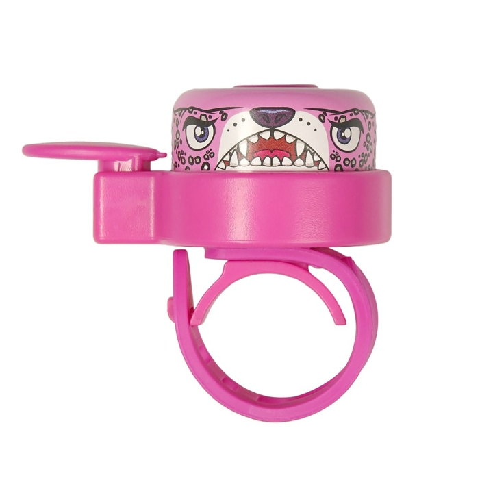 Crazy Safety Ringklocka med rosa leopard för barn - One size i gruppen SPORT, FRITID & HOBBY / Sportutrustning / Cykeltillbehör / Övriga cykeltillbehör hos TP E-commerce Nordic AB (C98019)