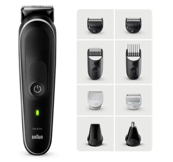 Braun Styler MGK5440 Svart & Grå i gruppen SKÖNHET & HÄLSA / Hår & Styling / Rakning & Trimning / Hårtrimmers hos TP E-commerce Nordic AB (C98044)