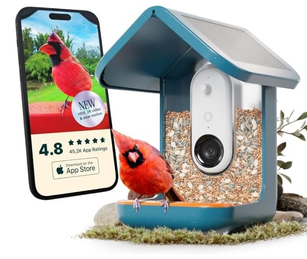 Birdbuddy Smart Bird Feeder 2.0 Blå med solpanel i gruppen SPORT, FRITID & HOBBY / Roliga prylar / Smarta saker hos TP E-commerce Nordic AB (C98104)