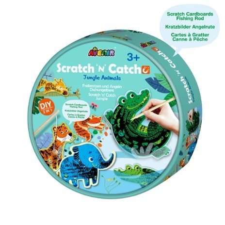 Avenir Scratch \'N\' Catch - Djungelns djur (58CH211788) i gruppen LEKSAKER, BARN- & BABYPRODUKTER / Leksaker / Experiment & DIY hos TP E-commerce Nordic AB (C98127)