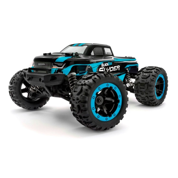 Blackzon Slyder MT 1/16 4WD Elektrisk Monstertruck - Blå (540104) i gruppen LEKSAKER, BARN- & BABYPRODUKTER / Radiostyrt / Radiostyrda bilar hos TP E-commerce Nordic AB (C98175)