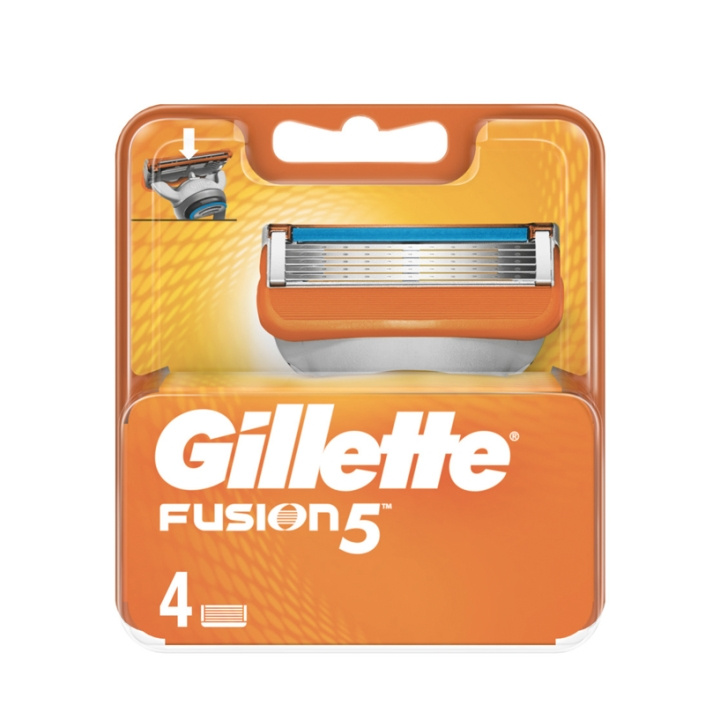 Gillette Fusion manuella blad 4-pack i gruppen SKÖNHET & HÄLSA / Hår & Styling / Rakning & Trimning / Rakhyvlar & Tillbehör hos TP E-commerce Nordic AB (C98208)