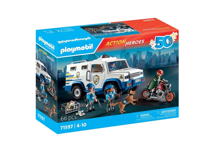 Playmobil 50YR Polisens pengatransportör (71597) i gruppen LEKSAKER, BARN- & BABYPRODUKTER / Leksaker / Lekset hos TP E-commerce Nordic AB (C99079)