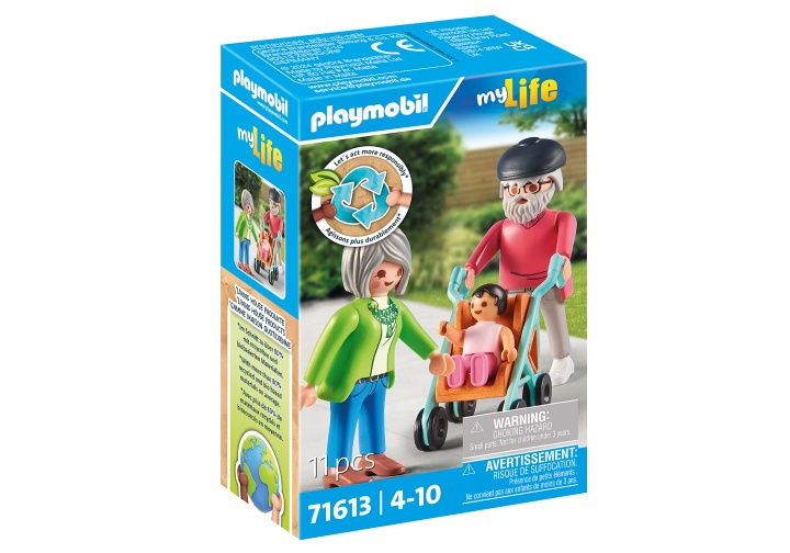 Playmobil Mor- och farföräldrar med baby (71613) i gruppen LEKSAKER, BARN- & BABYPRODUKTER / Leksaker / Lekset hos TP E-commerce Nordic AB (C99309)