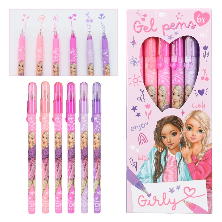 TOPModel Girly Gel Pen Set ( 0412191 ) i gruppen LEKSAKER, BARN- & BABYPRODUKTER / Leksaker / Rita & Räkna hos TP E-commerce Nordic AB (C99400)