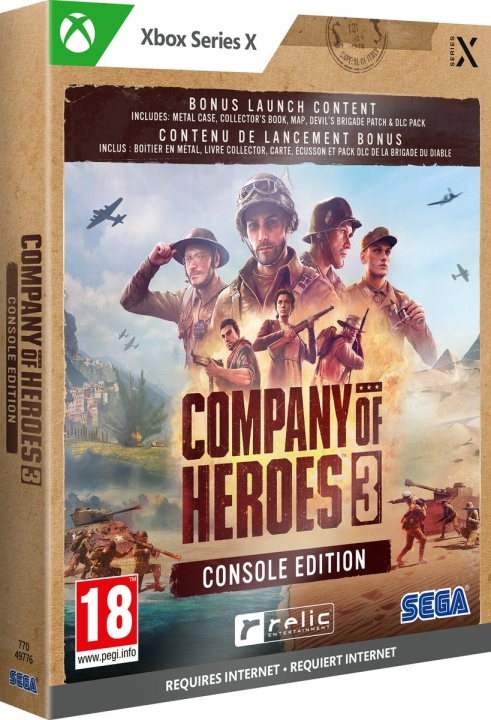 Sega Company of Heroes 3 (Steelbook-utgåva) i gruppen HEMELEKTRONIK / Spelkonsoler & Tillbehör / Xbox Series X/S / Spel hos TP E-commerce Nordic AB (C99466)