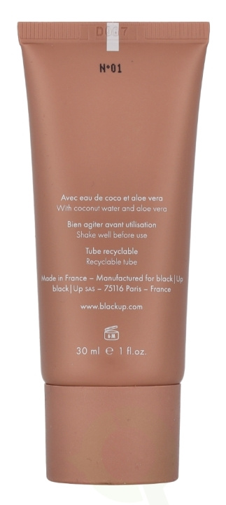 Black Up Mat Finish Foundation 30 ml #01 i gruppen SKÖNHET & HÄLSA / Makeup / Basmakeup / Foundation hos TP E-commerce Nordic AB (C99721)