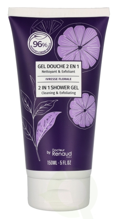 Dr. Renaud Ivresse Flor. 2 In 1 Shower Gel-Cleanser & Scrub 150 ml i gruppen SKÖNHET & HÄLSA / Hudvård / Kroppsvård / Bad & Duschcreme hos TP E-commerce Nordic AB (C99738)