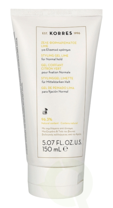 Korres Styling Gel - Lime 150 ml Normal Hold i gruppen SKÖNHET & HÄLSA / Hår & Styling / Hårstylingprodukter / Gele / Gelespray hos TP E-commerce Nordic AB (C99754)