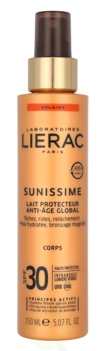 Lierac Paris Lierac Sunissime Anti-Age Global Protective Body Milk SPF30 150 ml i gruppen SKÖNHET & HÄLSA / Hudvård / Solskydd & Tanning / Solskydd hos TP E-commerce Nordic AB (C99755)