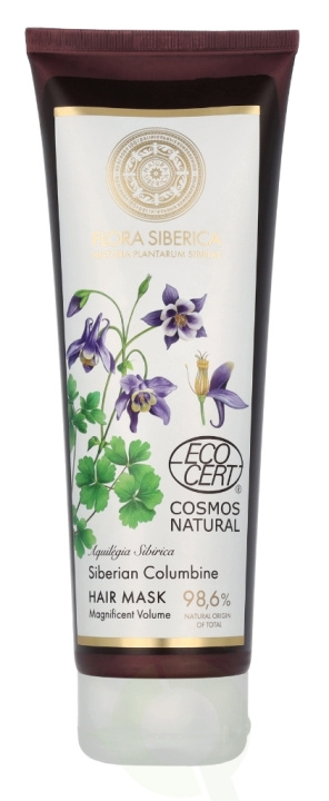 Natura Siberica Flora Siberian Columbine Hair Mask 200 ml i gruppen SKÖNHET & HÄLSA / Hår & Styling / Hårvårdsprodukter / Hårinpackning hos TP E-commerce Nordic AB (C99765)