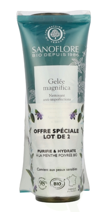 Sanoflore Gelee Magnifica Anti-Impurities Cleanser Duo 240 ml 2x120ml i gruppen SKÖNHET & HÄLSA / Hudvård / Ansiktsvård / Dagkräm hos TP E-commerce Nordic AB (C99793)