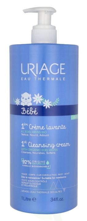 Uriage Bebe 1st Cleansing Cream 1000 ml i gruppen SKÖNHET & HÄLSA / Hudvård / Kroppsvård / Bad & Duschcreme hos TP E-commerce Nordic AB (C99794)