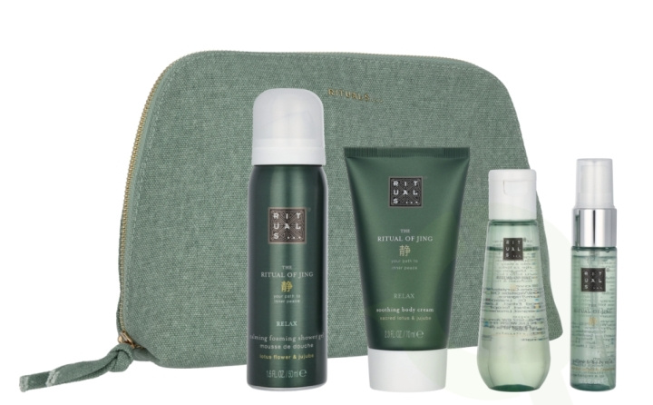 Rituals The Ritual of Jing Giftset 190 ml Body Cream 70ml/Dry Oil 50ml/Pillow & Body Mist 20ml/Foaming SG 50ml i gruppen SKÖNHET & HÄLSA / Presentkit / Presentkit För Henne hos TP E-commerce Nordic AB (C99869)