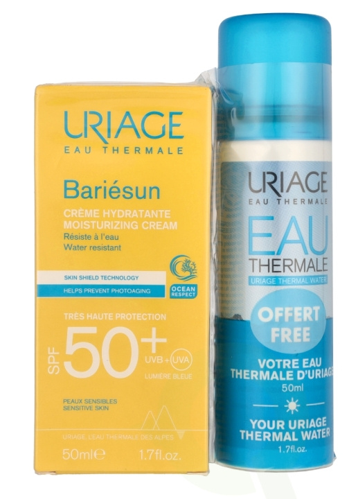 Uriage Eau Thermale Bariesun Duo Set SPF50+ 100 ml Moisturizing Cream 50ml/Gift Eau Thermal Water Spray 50ml i gruppen SKÖNHET & HÄLSA / Hudvård / Solskydd & Tanning / Solskydd hos TP E-commerce Nordic AB (C99880)