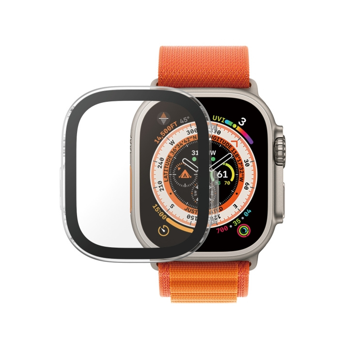 PanzerGlass Skärmskydd med D3O Full Body Apple Watch Ultra - 49mm - Transparent i gruppen SMARTPHONE & SURFPLATTOR / Träning, hem & fritid / Apple Watch & tillbehör / Apple Watch hos TP E-commerce Nordic AB (D00423)