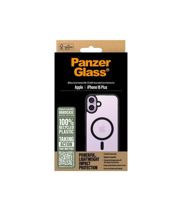 PanzerGlass HardCase MagSafe - iPhone 16 Plus - Svart i gruppen SMARTPHONE & SURFPLATTOR / Mobilskydd / Apple / iPhone 16 hos TP E-commerce Nordic AB (D00515)