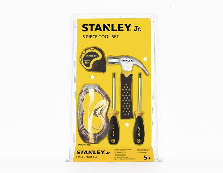 StanleyStanley Jr - Verktygssats med 5 delar (ST004-05-SY) i gruppen LEKSAKER, BARN- & BABYPRODUKTER / Leksaker / Lilla hemmet & Rollek hos TP E-commerce Nordic AB (D00538)