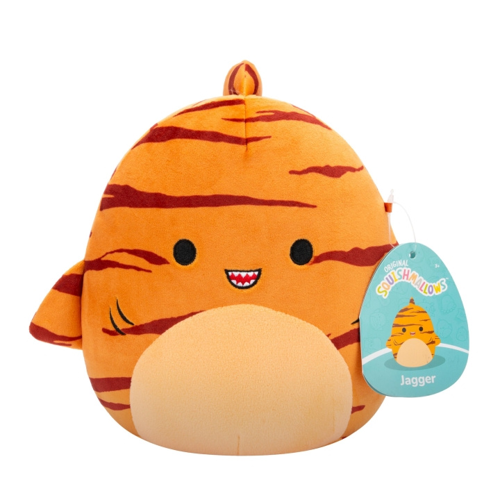 Squishmallows P20 plysch - Jagger Tigerhaj (206091) i gruppen LEKSAKER, BARN- & BABYPRODUKTER / Babyleksaker / Gosedjur hos TP E-commerce Nordic AB (D00650)