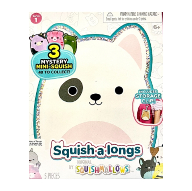 Squishalongs 2,5 cm Nyckelring 4-pack Asst (2420102) i gruppen LEKSAKER, BARN- & BABYPRODUKTER / Leksaker / Figurer, Miniatyrer & tillbehör hos TP E-commerce Nordic AB (D00664)