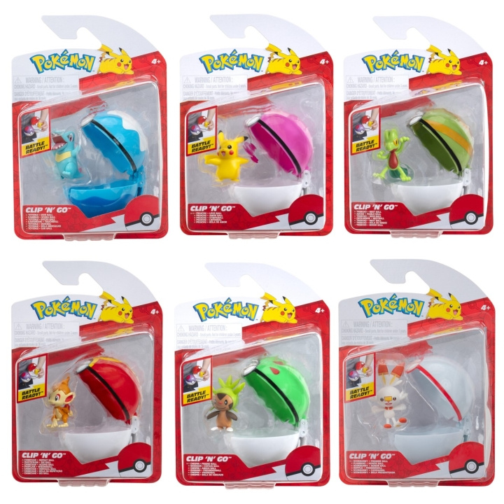 Pokémon Clip N Go Ass. (95057-19) i gruppen LEKSAKER, BARN- & BABYPRODUKTER / Leksaker / Figurer, Miniatyrer & tillbehör hos TP E-commerce Nordic AB (D00767)