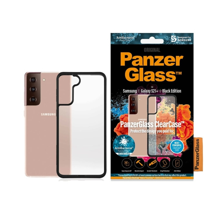 PanzerGlass ClearCase BlackFrame Galaxy S21+s i gruppen SMARTPHONE & SURFPLATTOR / Mobilskydd / Samsung hos TP E-commerce Nordic AB (D00792)