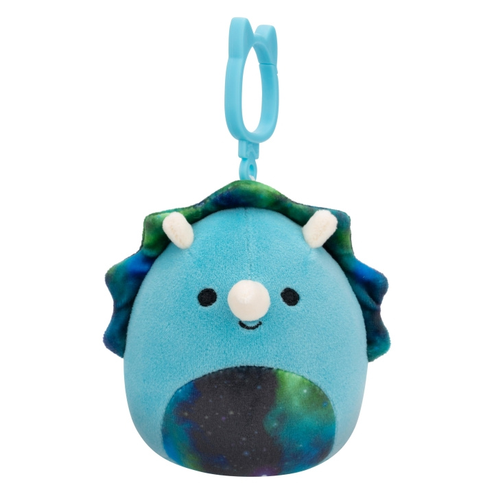 Squishmallows 9 cm P18 Clip On - Vilmos Triceratops i gruppen LEKSAKER, BARN- & BABYPRODUKTER / Babyleksaker / Gosedjur hos TP E-commerce Nordic AB (D00832)