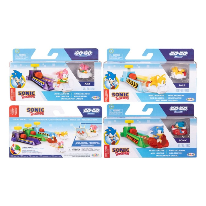 Sonic Go Go Racers - Mini Launchers asst (423324) i gruppen LEKSAKER, BARN- & BABYPRODUKTER / Leksaker / Figurer, Miniatyrer & tillbehör hos TP E-commerce Nordic AB (D00851)