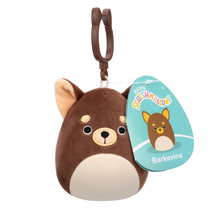 Squishmallows 9 cm P20 Clip On - Barkevina Chihuahua i gruppen LEKSAKER, BARN- & BABYPRODUKTER / Babyleksaker / Gosedjur hos TP E-commerce Nordic AB (D00857)