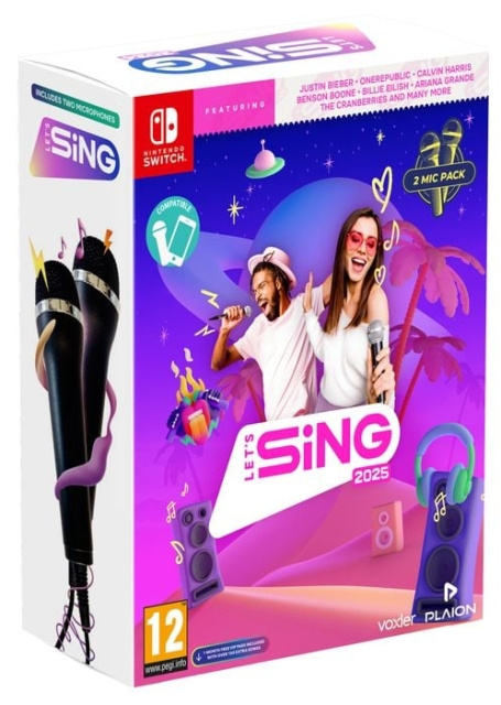 Let\'s Sing 2025 (Double Mic Bundle) (Switch) i gruppen HEMELEKTRONIK / Spelkonsoler & Tillbehör / Nintendo Switch / Spel hos TP E-commerce Nordic AB (D00870)