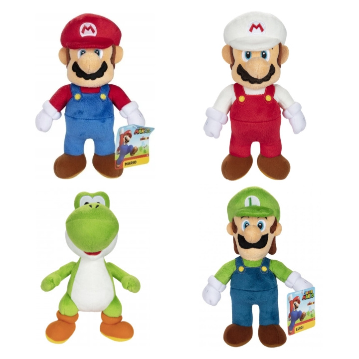 Super Mario Nintendo - Asst. Super Mario Plush Wave 1 (409474) i gruppen LEKSAKER, BARN- & BABYPRODUKTER / Babyleksaker / Gosedjur hos TP E-commerce Nordic AB (D00912)