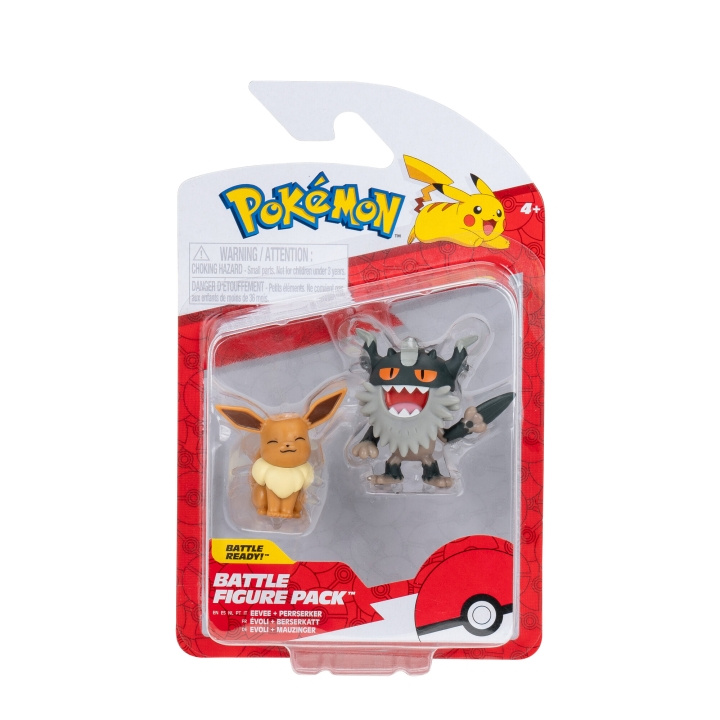 Pokémon Battle Figure Perrserker och Eevee (PKW3577) i gruppen LEKSAKER, BARN- & BABYPRODUKTER / Leksaker / Figurer, Miniatyrer & tillbehör hos TP E-commerce Nordic AB (D00914)