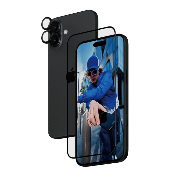 PanzerGlass iPhone 16 Plus 6,7\'\' 2-i-1-paket i gruppen SMARTPHONE & SURFPLATTOR / Mobilskydd / Apple / iPhone 16 hos TP E-commerce Nordic AB (D00928)