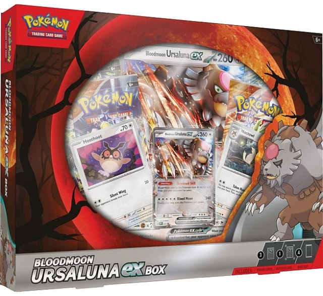 Pokémon Bloodmoon Ursaluna EX Box (POK85881) i gruppen LEKSAKER, BARN- & BABYPRODUKTER / Spel / Kortspel hos TP E-commerce Nordic AB (D01019)