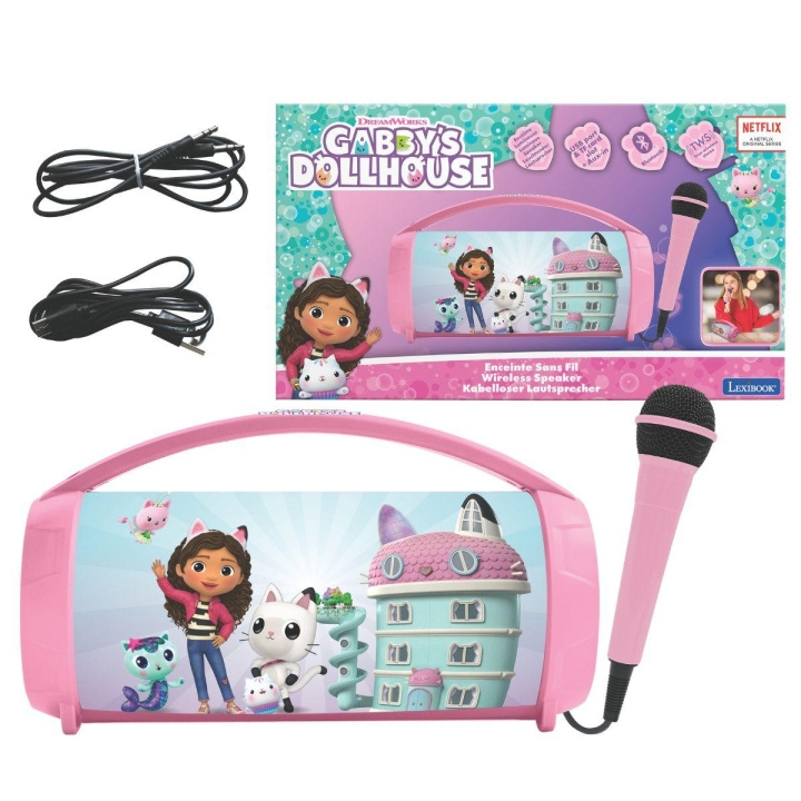 Lexibook Gabby\'s Dollhouse Bluetooth Light Speaker (BTP585GDHZ) i gruppen LEKSAKER, BARN- & BABYPRODUKTER / Musik, Sång & Bild / Musikinstrument hos TP E-commerce Nordic AB (D01122)