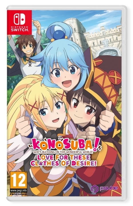 PQube KONOSUBA: Guds välsignelse över denna underbara värld! Kärlek för dessa kläder av begär i gruppen HEMELEKTRONIK / Spelkonsoler & Tillbehör / Nintendo Switch / Spel hos TP E-commerce Nordic AB (D01165)